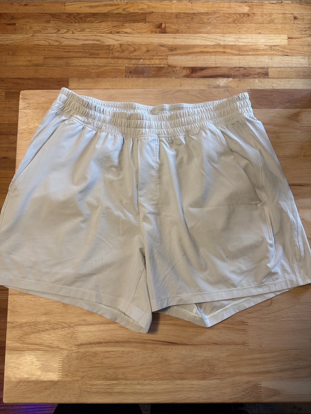lululemon athletica Cream Men's Athletic Shorts